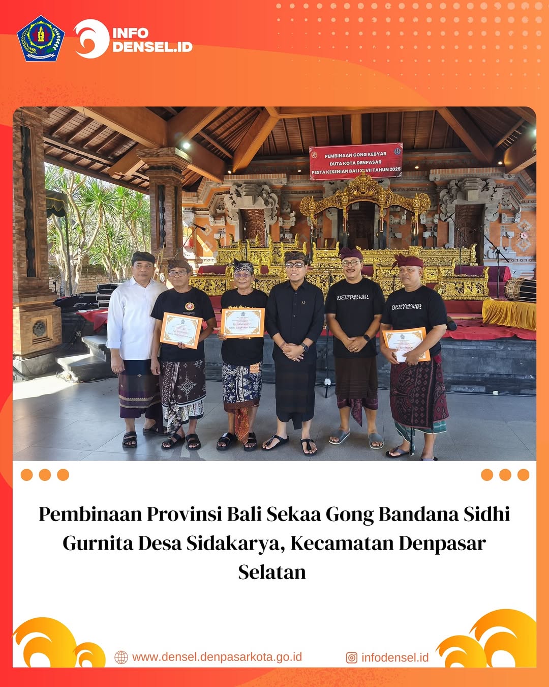 Pembinaan Provinsi Bali kepada Gong Kebyar Dewasa: Bandana Sidhi Gurnita Desa Sidakarya Kecamatan Denpasar Selatan