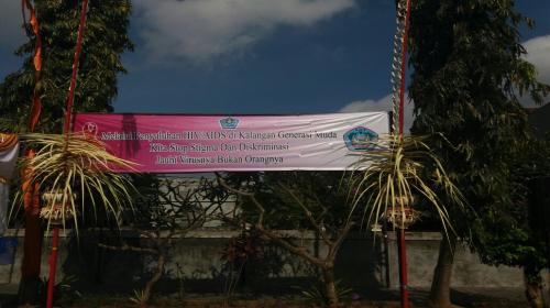 Penyuluhan / Sosialisasi HIV AIDS Kecamatan Denpasar Selatan Tahun 2017 di yayasan SMP Dharma Wiweka